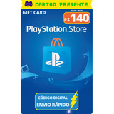Cartao Playstation Psn Gift Card Br R  140 Reais