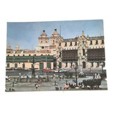 Cartão Postal Antigo Fonte Da Praça De Armas Peru 1980