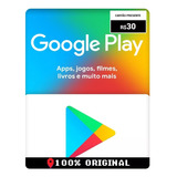 Cartão Presente Google Play R Versão Digital