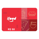 Cartão Presente Ifood R 50 Reais Gift Card Digital