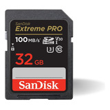 Cartao Sandisk Sdhc Extreme Pro 100 Mb/s 32gb Ultrahd 4k