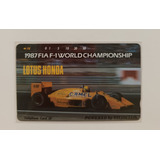 Cartão Telefônico Japão Ayrton Senna Novo. Pasta 38. 7/ 21.