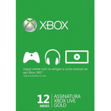 Cartao Xbox Live Gold