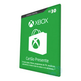 Cartão Xbox Live Store Br Gift Card 30 Reais   Envio Na Hora