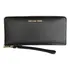 Carteira De Couro Granulado Preta Michael Kors Continental - 10 Cm X 21 Cm X 3 Cm