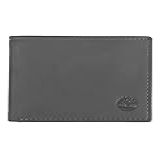 Carteira Masculina De Couro Timberland Com Divisória Dobrável, Cinza (cloudy), Tamanho único