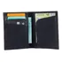 Carteira Masculina Slim Porta Cartão Em Couro Legitimo Use Young Couro Preto Lisa