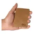 Carteira Pequena Cnh/cédulas/cartões Mini Couro Legítimo Cor Bege