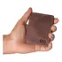 Carteira Pequena Cnh/cédulas/cartões Mini Couro Legítimo Cor Fossil