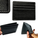 Carteira Slim Masculina Feminina Porta Cartão Pequena Couro