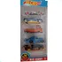 Cartela - Hot Cars De Metal E Ferro C/ 5 Carrinhos Coleção C