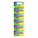 Cartela 05 Lir2032 Recarregavel 3 6v
