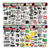 Cartela 108 Adesivos Tuning Red Nose, Element M3 Moto