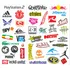 Cartela 40 Adesivos Marcas Oakley Nike Levis adidas Element
