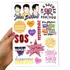 Cartela Adesivo Decorativo Parede Jonas Brothers Five Albuns