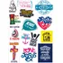 Cartela Adesivo Gospel Evangelico Jesus Kit Com 14 Adesivos