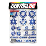 Cartela Adesivo Yamaha Azul