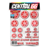 Cartela Adesivo Yamaha Verm