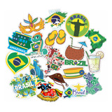 Cartela De Adesivos Brasil