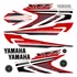 Cartela Faixa Adesivos Completo Yamaha Xtz 125 Vermelha 2007