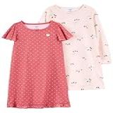 Carter's Pacote Com 2 Vestidos De Poliéster Para Meninas 373g082, Morango/passarinho, 4-5