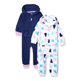Carters Kit 2 Macacão Menina Fleece Original Variados Import