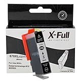 Cartucho De Tinta Compatível Para 670xl 670 Marca X-full Para Impressora Ink Advantage 6525 6520 5525 4625 4615 3525 (preto, 21 Ml)