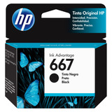 Cartucho De Tinta Hp 667 Cor Preto Do 2 Ml