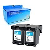 Cartucho De Tinta Tyjtyrjty 2x Preto Compatível Com Cartucho 664 Xl Para Hp Deskjet 1115, 2135, 3635, 1118, 2138, 3636, 3638, 4536, 4676 E 4675
