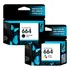 Cartucho Hp 664 Kit X2, Preto E Colorido