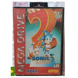Cartucho Mega Drive Sonic 2 Capa Vermelha Tec Toy