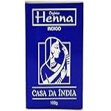 Casa Da índia Henna Indiana Natural Escolha Seu Tratamento (índigo - Coloração Castanho à Preto Após O Uso Da Henna Ruivo)