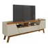 Casa Jd Rack Florença Para Tv Até 70 Polegada 2 Portas 1 Gaveta Cor Off White E Naturale