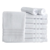 Casa Linda Kit 10 Toalhas Rosto Para Salão De Beleza Cor Branco 45 X 70 Cm