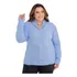 Casaco Cardigã Trico Lã Gola Ponto Arroz Plus Size Vest At54