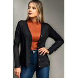 Casaco Casaquinho Cardigan Feminino
