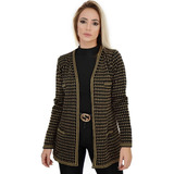 Casaco Chique Com Lurex