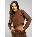 Casaco Cropped Feminino Manga
