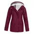 Casaco Feminino À Prova D água À Prova De Vermelho Xxxxl