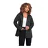 Casaco Feminino Manga Longa Blusa Camurça Botão Inverno Leve