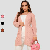 Casaco Feminino Tricot Cardigan