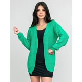 Casaco Feminino Tricot Cardigan