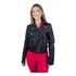 Casaco Jaqueta Blusa De Couro Feminina Elegante Moda Luxo