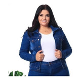 Casaco Jeans Feminino Oversized Plus Size Para Gordinhas
