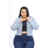 Casaco Jeans Luxo Plus Size Feminino Tamanho Único 48 Á 56