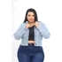 Casaco Jeans Luxo Plus Size Feminino Tamanho Único 48 Á 56
