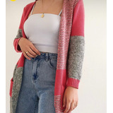 Casaco Maxi Cardigan Trico
