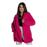 Casaco Pelo Sintético Teddy Feminino Touca Blusa Frio 22700