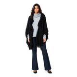 Casaco Poncho Feminino Tricot