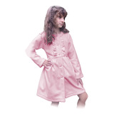 Casaco Sobretudo Infantil Rosa
